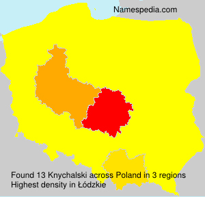 Surname Knychalski in Poland Surname Knychalski in Poland
