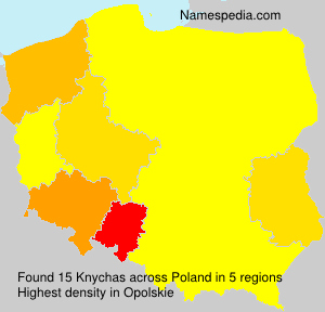 Surname Knychas in Poland Surname Knychas in Poland