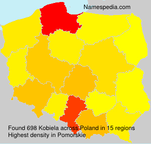 Surname Kobiela in Poland Surname Kobiela in Poland