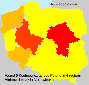 Surname Kochnowicz in Poland Surname Kochnowicz in Poland