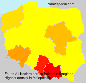 Surname Kociara in Poland Surname Kociara in Poland