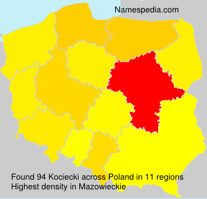 Surname Kociecki in Poland Surname Kociecki in Poland