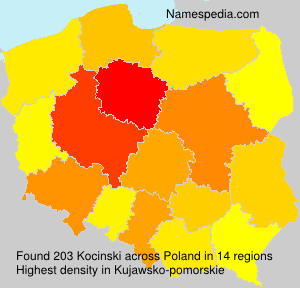 Surname Kocinski in Poland Surname Kocinski in Poland