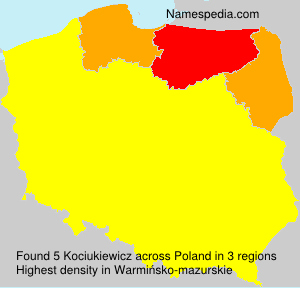 Surname Kociukiewicz in Poland Surname Kociukiewicz in Poland