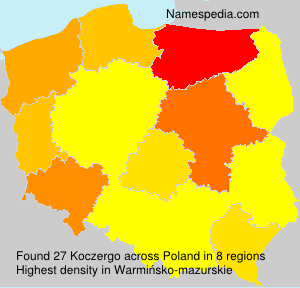 Surname Koczergo in Poland Surname Koczergo in Poland