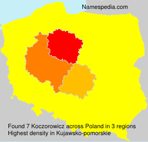 Surname Koczorowicz in Poland Surname Koczorowicz in Poland