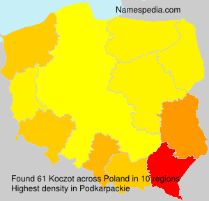 Surname Koczot in Poland Surname Koczot in Poland