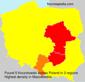 Surname Koczotowski in Poland Surname Koczotowski in Poland