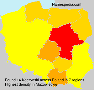 Surname Koczynski in Poland Surname Koczynski in Poland