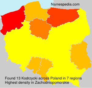 Surname Kodrzycki in Poland Surname Kodrzycki in Poland