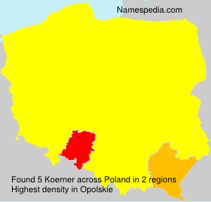 Surname Koerner in Poland Surname Koerner in Poland