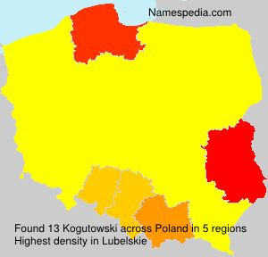 Surname Kogutowski in Poland Surname Kogutowski in Poland