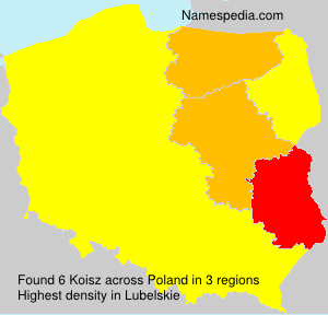 Surname Koisz in Poland Surname Koisz in Poland