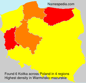 Surname Koitka in Poland Surname Koitka in Poland
