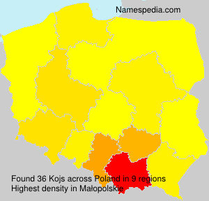 Surname Kojs in Poland Surname Kojs in Poland