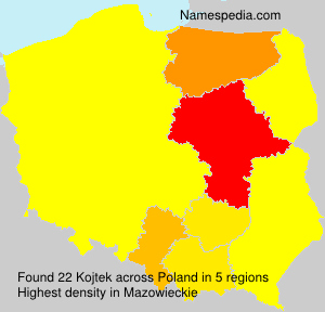 Surname Kojtek in Poland Surname Kojtek in Poland