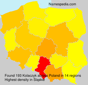 Surname Kolaczyk in Poland Surname Kolaczyk in Poland