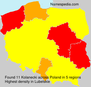 Surname Kolanecki in Poland Surname Kolanecki in Poland