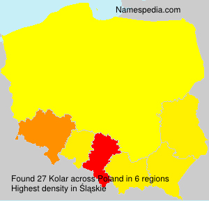Surname Kolar in Poland Surname Kolar in Poland
