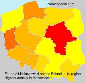 Surname Kolaszewski in Poland Surname Kolaszewski in Poland