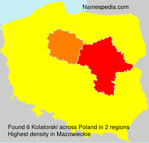 Surname Kolatorski in Poland Surname Kolatorski in Poland