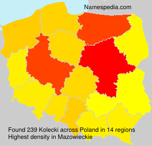 Surname Kolecki in Poland Surname Kolecki in Poland