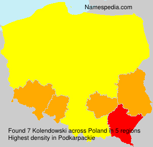 Surname Kolendowski in Poland Surname Kolendowski in Poland