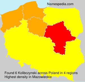 Surname Kolibczynski in Poland Surname Kolibczynski in Poland