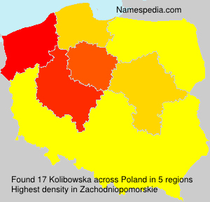 Surname Kolibowska in Poland Surname Kolibowska in Poland