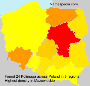 Surname Kolimaga in Poland Surname Kolimaga in Poland