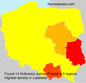 Surname Kolkowicz in Poland Surname Kolkowicz in Poland