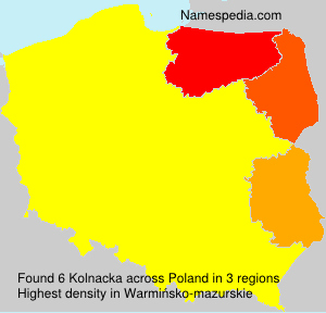 Surname Kolnacka in Poland Surname Kolnacka in Poland