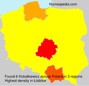 Surname Kolodkiewicz in Poland Surname Kolodkiewicz in Poland