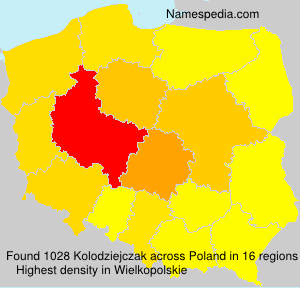 Surname Kolodziejczak in Poland Surname Kolodziejczak in Poland