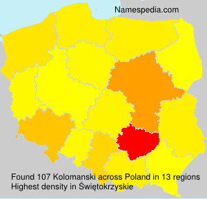 Surname Kolomanski in Poland Surname Kolomanski in Poland