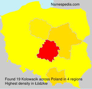 Surname Kolowacik in Poland Surname Kolowacik in Poland