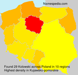 Surname Kolowski in Poland Surname Kolowski in Poland