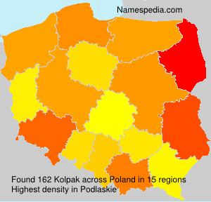 Surname Kolpak in Poland Surname Kolpak in Poland