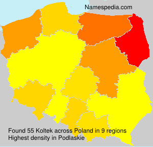 Surname Koltek in Poland Surname Koltek in Poland