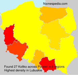 Surname Koltko in Poland Surname Koltko in Poland