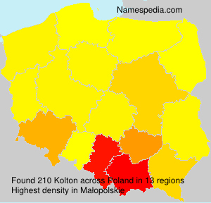Surname Kolton in Poland Surname Kolton in Poland