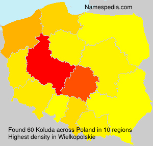 Surname Koluda in Poland Surname Koluda in Poland