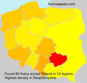 Surname Kolus in Poland Surname Kolus in Poland