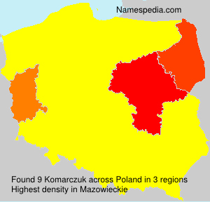 Surname Komarczuk in Poland Surname Komarczuk in Poland