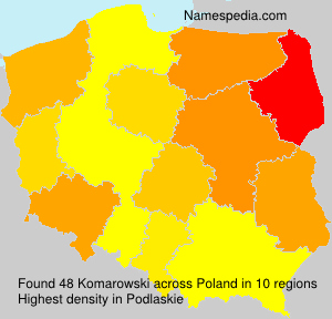 Surname Komarowski in Poland Surname Komarowski in Poland