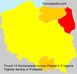Surname Komarzewski in Poland Surname Komarzewski in Poland