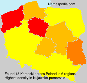 Surname Komecki in Poland Surname Komecki in Poland