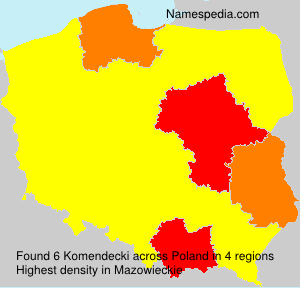 Surname Komendecki in Poland Surname Komendecki in Poland