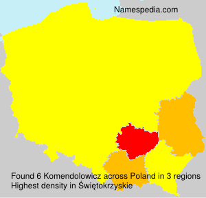 Surname Komendolowicz in Poland Surname Komendolowicz in Poland