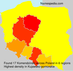 Surname Komendzinski in Poland Surname Komendzinski in Poland